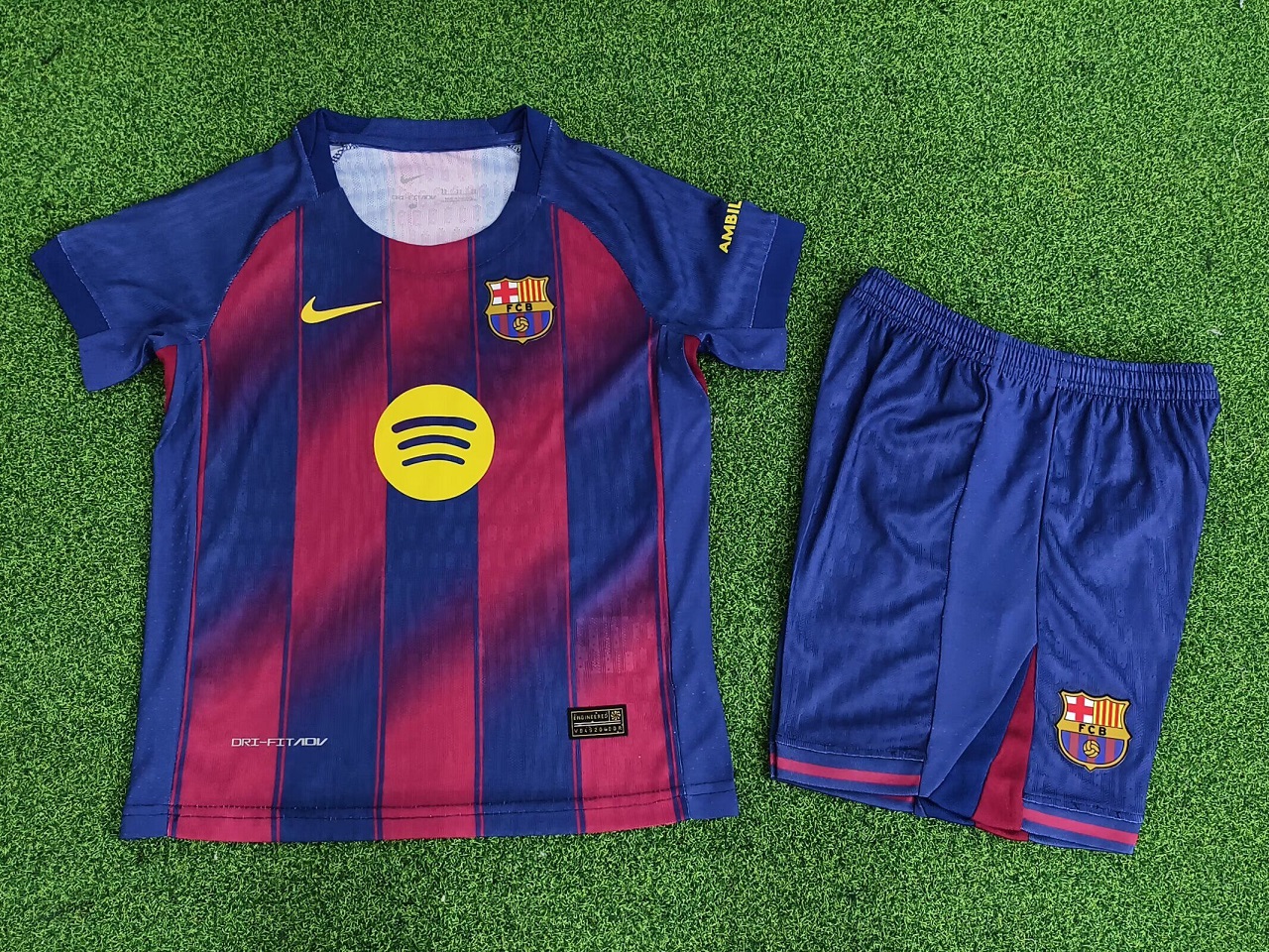 Kids-Barcelona 25/26 Home Soccer Jersey(Player)